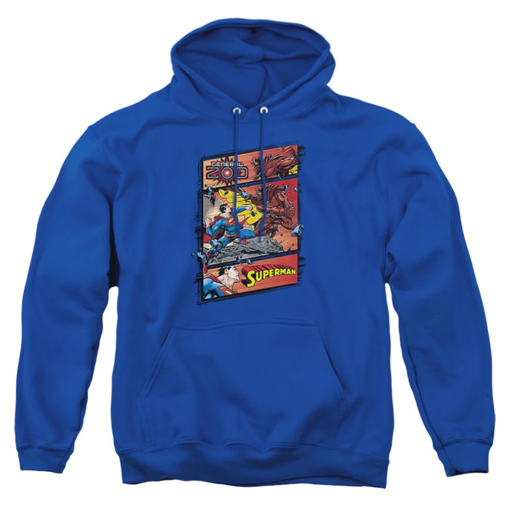 Superman Superman Vs Zod Men's Pull-Over 75 25 Poly Hoodie