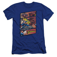 Superman Superman Vs Zod Men's Ultra-Soft 30/1 Cotton Slim SS T