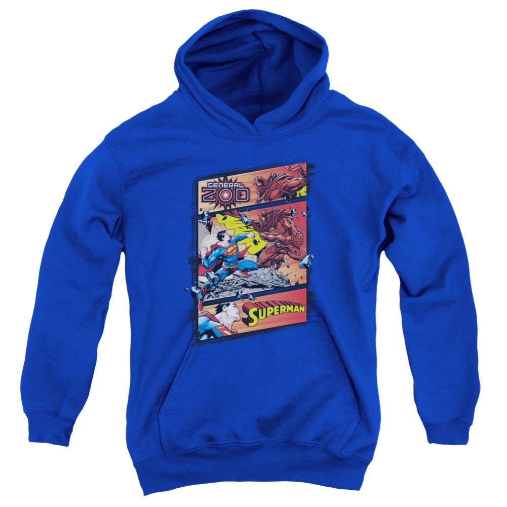 Superman Superman Vs Zod Youth Cotton Poly Pull-Over Hoodie