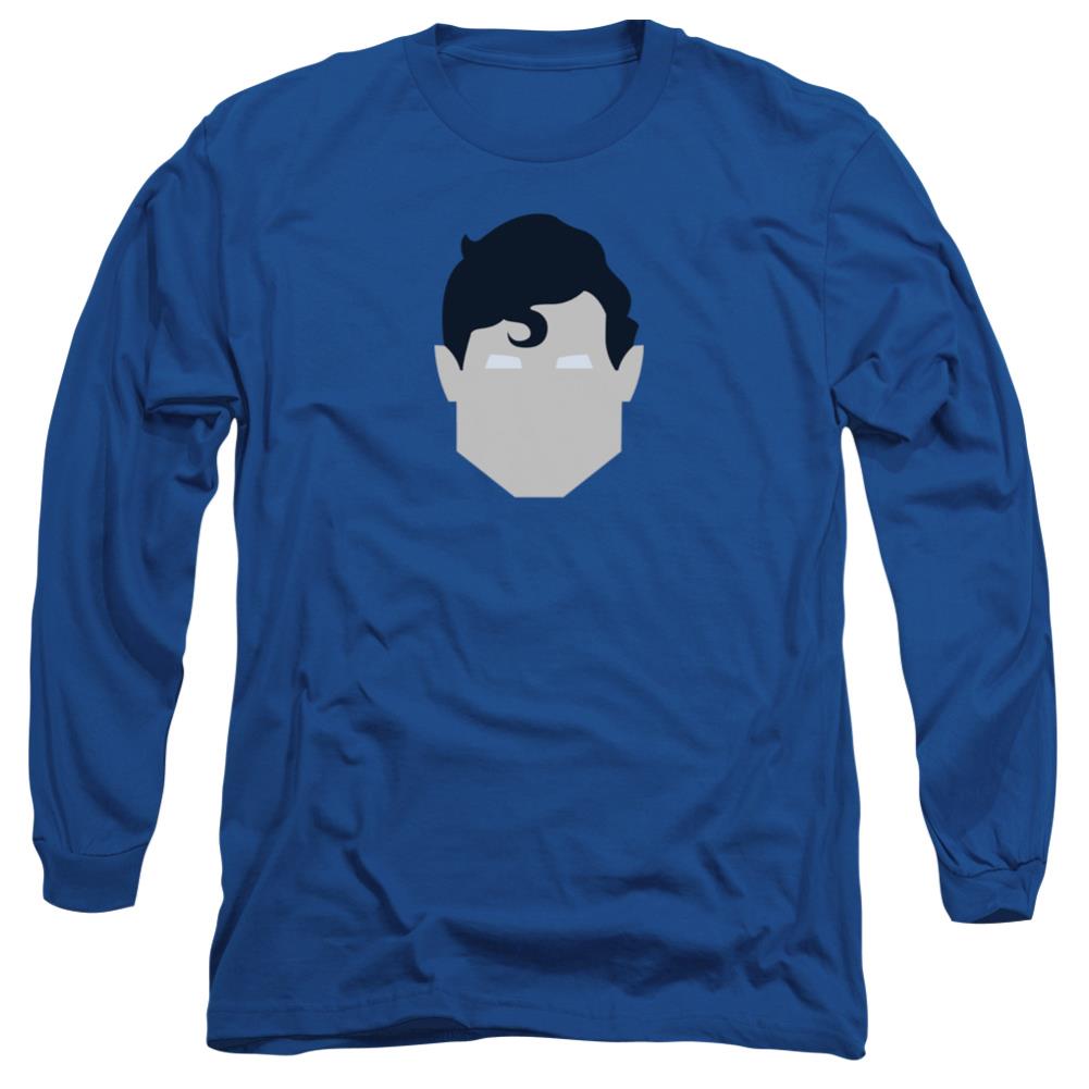 Superman Supes Head Men's 18/1 Cotton LS T