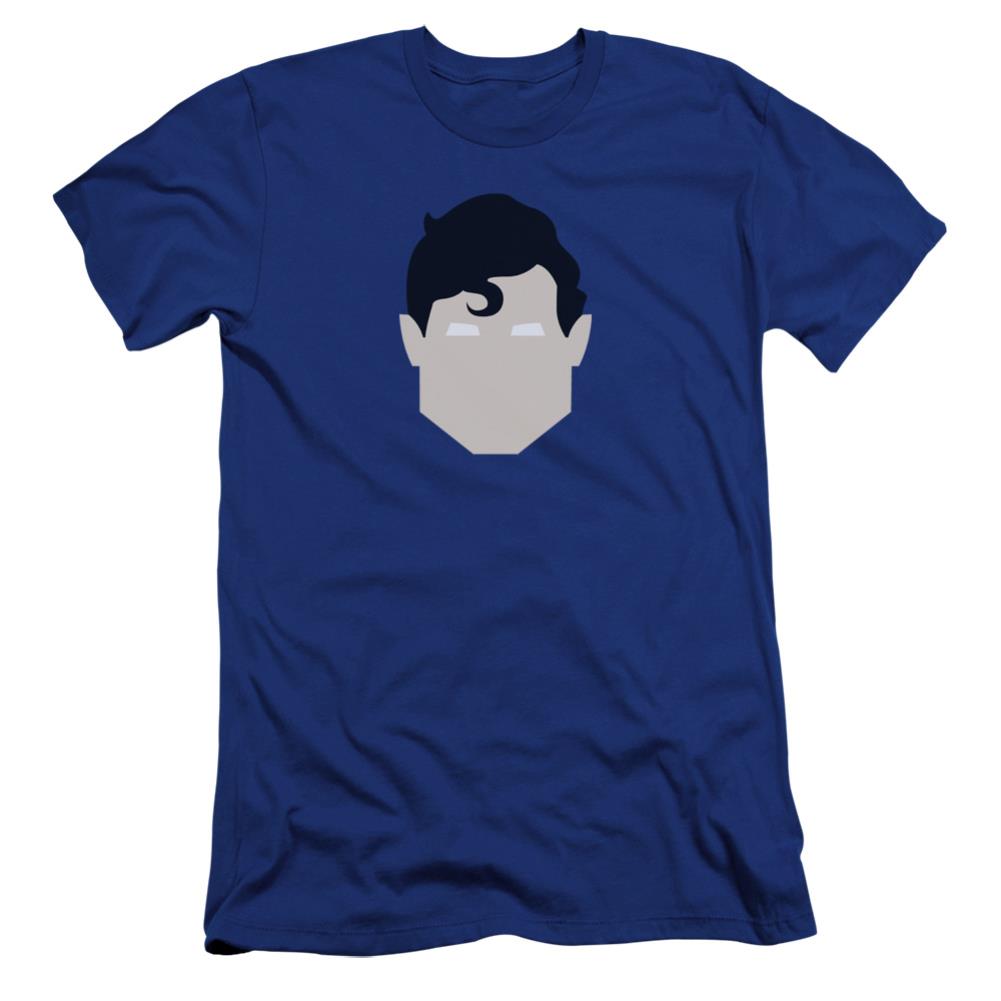 Superman Supes Head Men's Ultra-Soft 30/1 Cotton Slim SS T