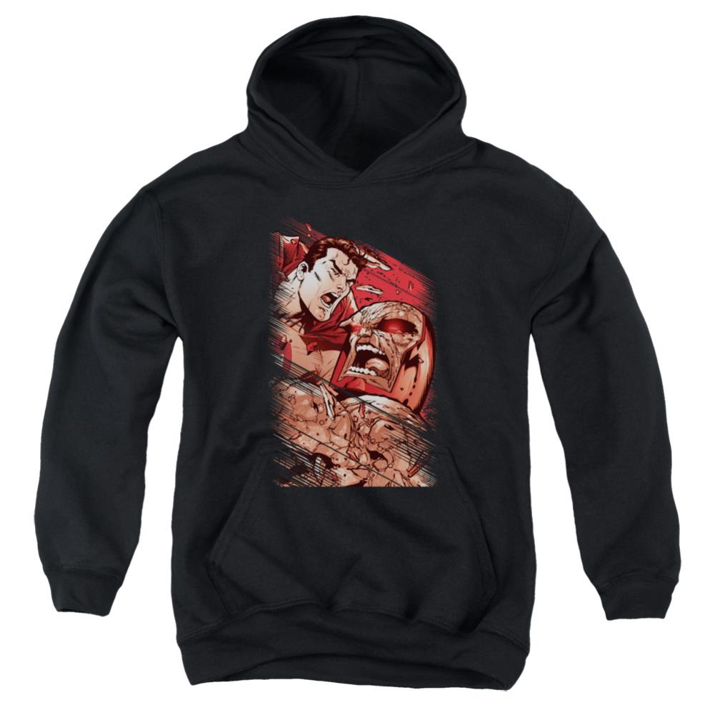 Superman Supes Vs Darkseid Youth Cotton Poly Pull-Over Hoodie