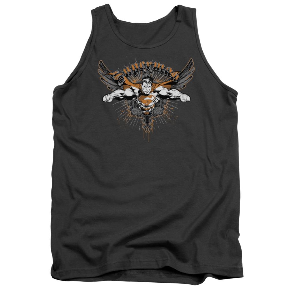 Superman Take Wing Men's 18/1 Cotton Tank Top