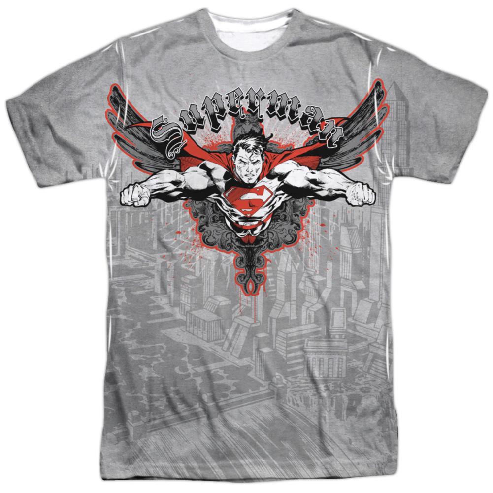 Superman Take Wing Men's Regular Fit Polyester SS T