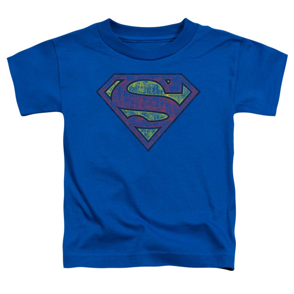 Superman Tattered Shield Toddler 18/1 Cotton SS T