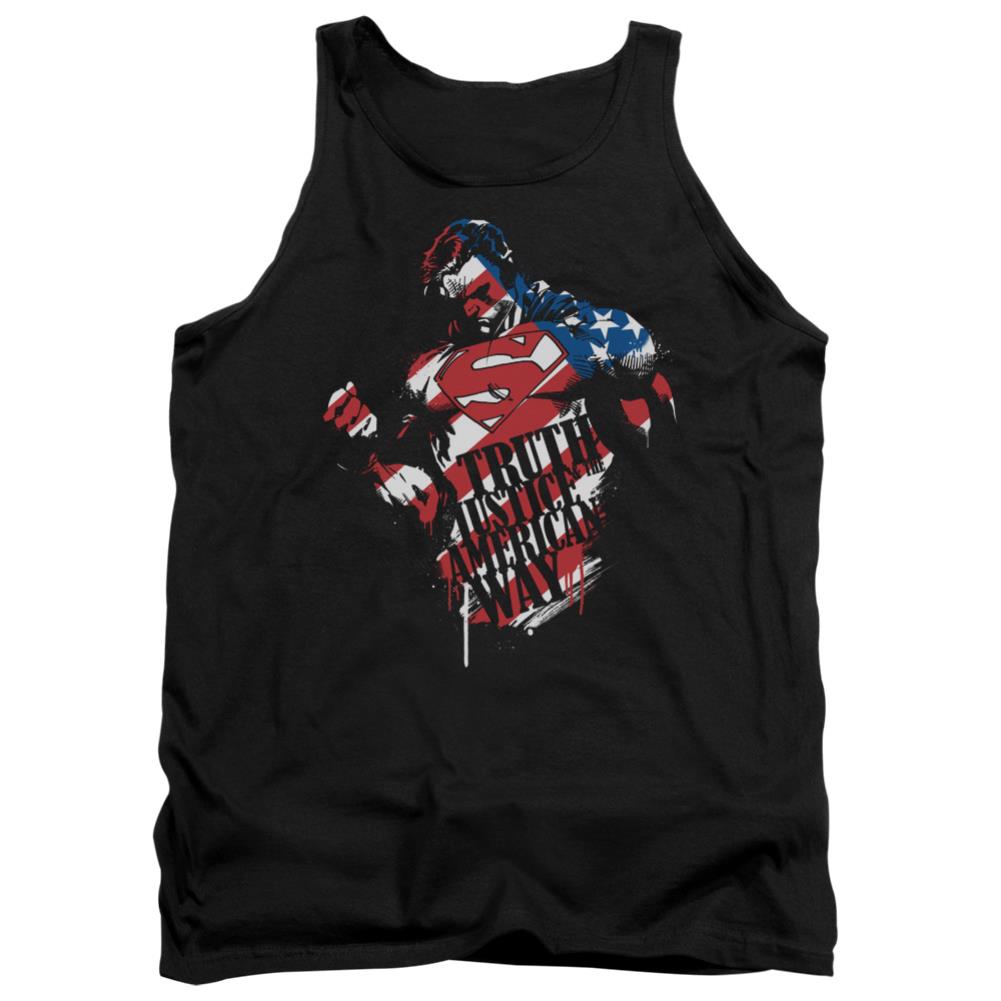 Superman The American Way Men's 18/1 Cotton Tank Top