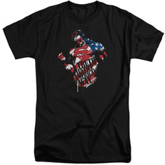 Superman The American Way Men's 18/1 Tall Cotton SS T