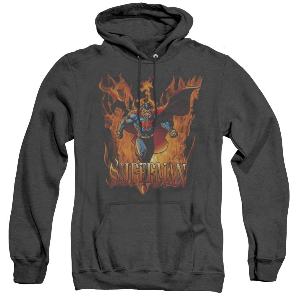 Superman Through The Fire Men's Pull-Over Hoodie