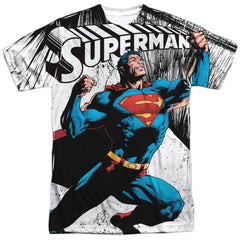 Superman To Infinity Men's Regular Fit Polyester SS T