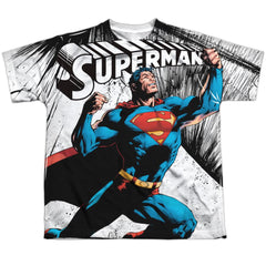 Superman To Infinity Youth Regular Fit Poly SS T