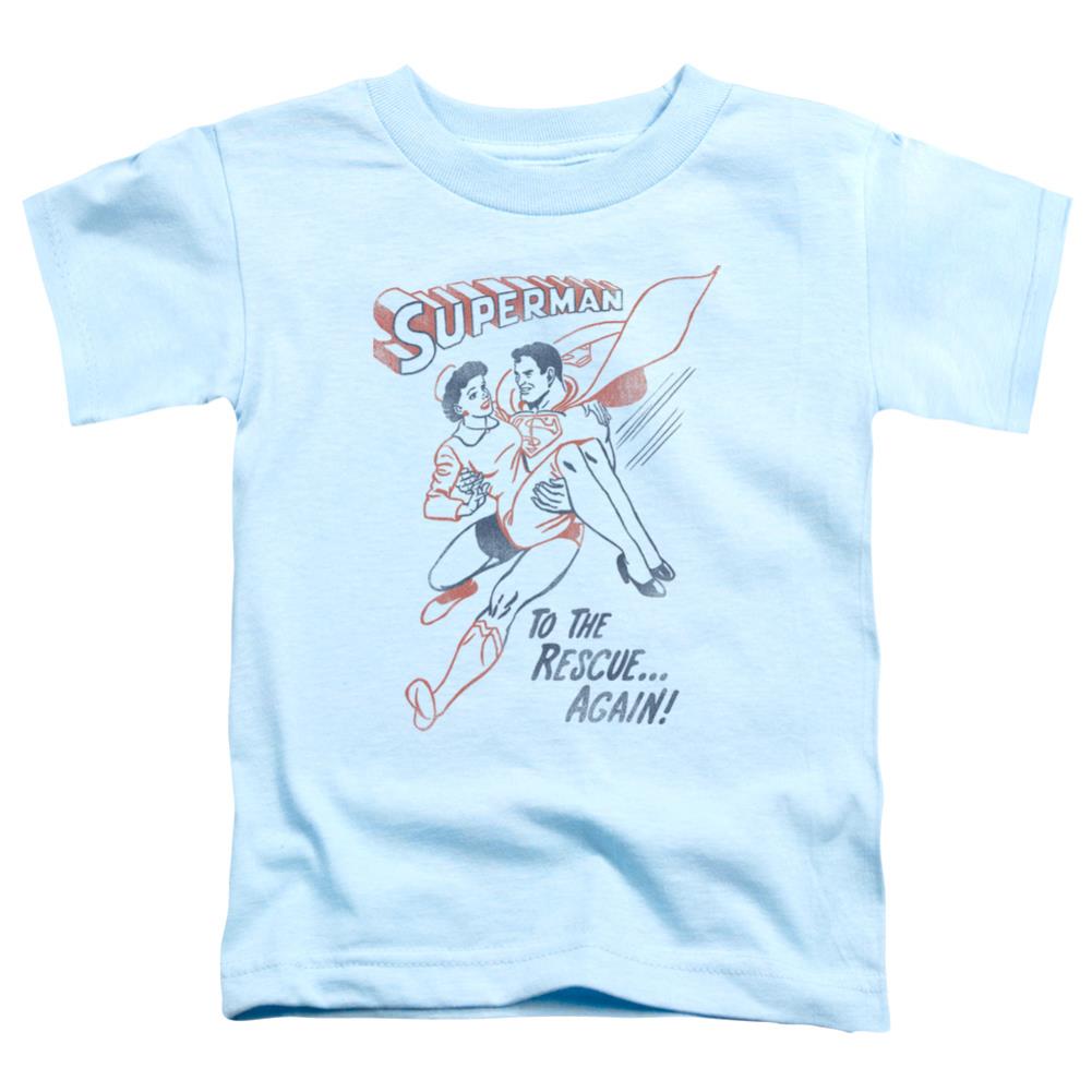 Superman To The Rescue Toddler 18/1 Cotton SS T