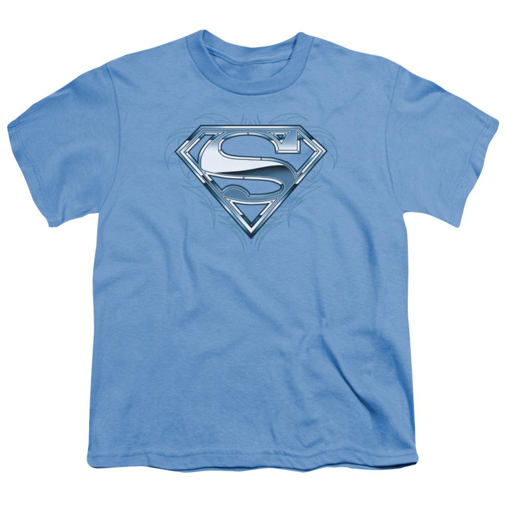 Superman Tribal Chrome Shield Youth 18/1 100% Cotton SS T