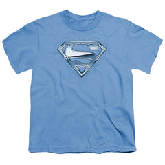 Superman Tribal Chrome Shield Youth 18/1 100% Cotton SS T