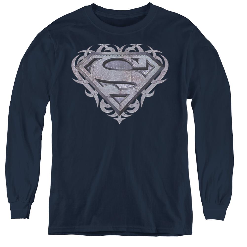 Superman Tribal Steel Shield Youth LS T