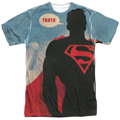 Superman Truth Men's Regular Fit Polyester SS T