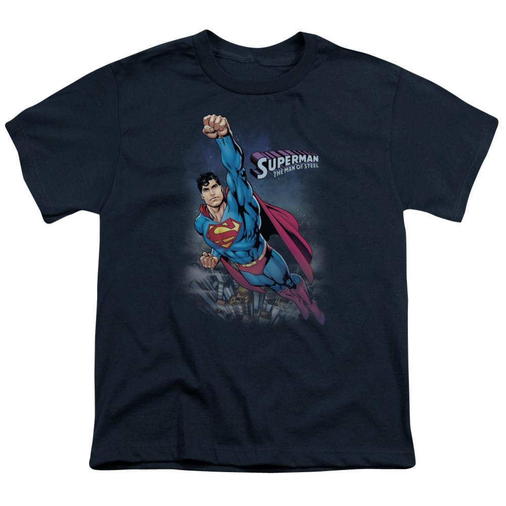 Superman Twilight Flight Youth 18/1 100% Cotton SS T