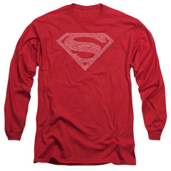Superman Type Shield Men's 18/1 Cotton LS T