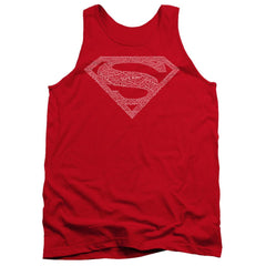Superman Type Shield Men's 18/1 Cotton Tank Top