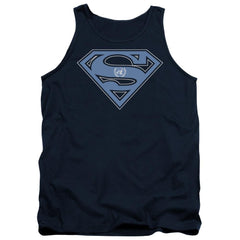 Superman U N Shield Men's 18/1 Cotton Tank Top