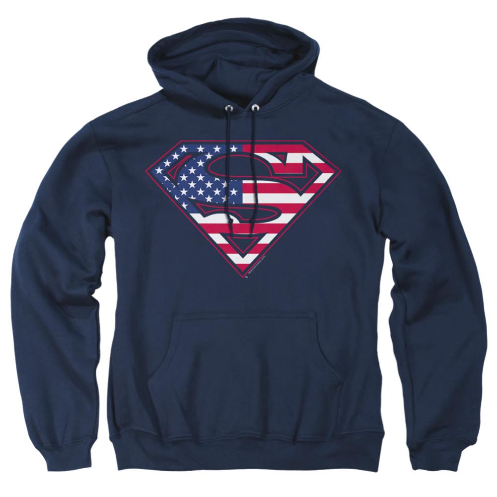 Superman U S Shield Men's Pull-Over 75 25 Poly Hoodie