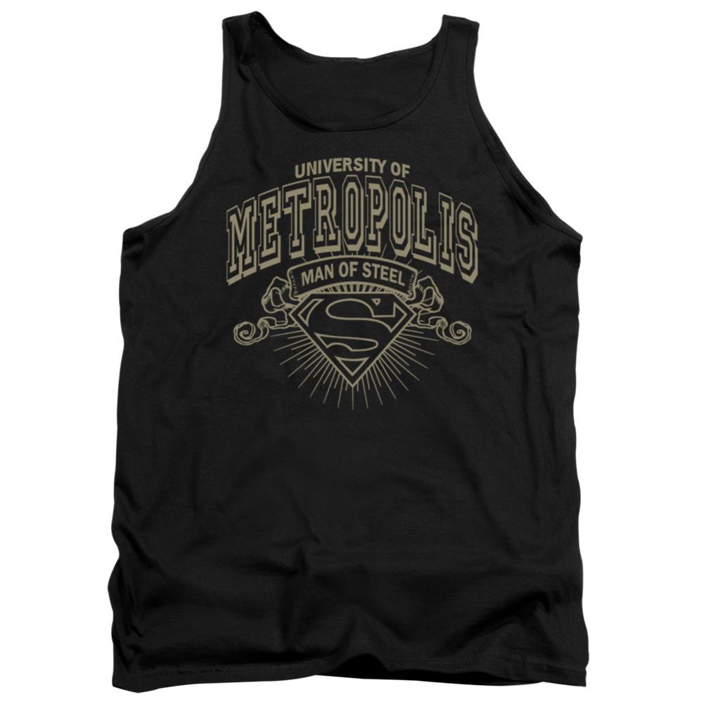 Superman University Of Metropolis Men's 18/1 Cotton Tank Top