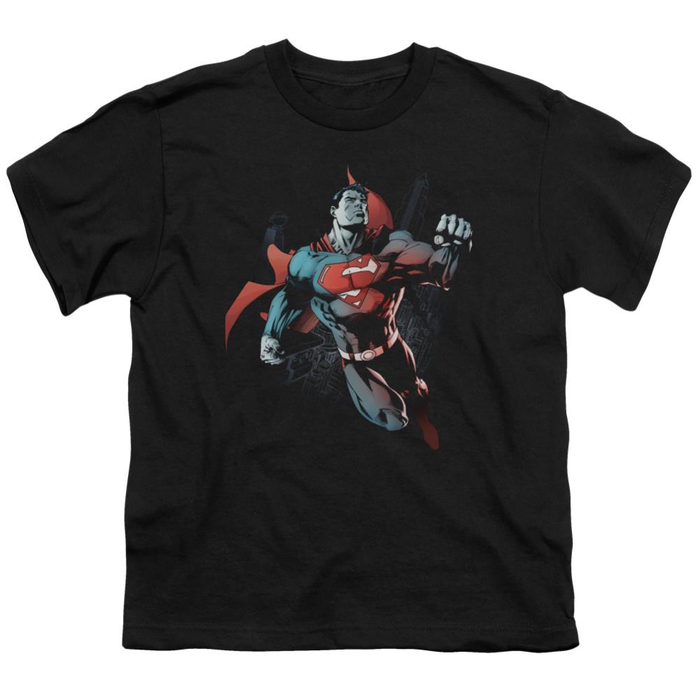 Superman Up In The Sky Youth 18/1 100% Cotton SS T