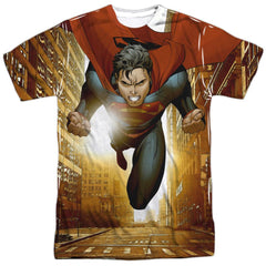 Superman Up Up City Men's Regular Fit Polyester SS T