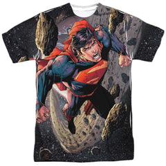 Superman Up Up Men's Regular Fit Polyester SS T