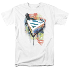 Superman Urban Shields Men's 18/1 Cotton SS T