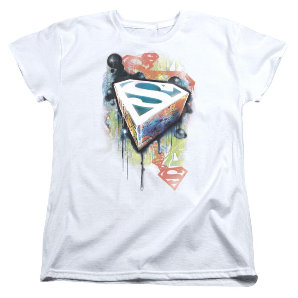 Superman Urban Shields Women's 18/1 Cotton SS T