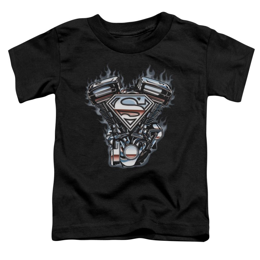 Superman V Twin Logo Toddler 18/1 Cotton SS T