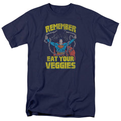 Superman Veggie Power Men's 18/1 Cotton SS T
