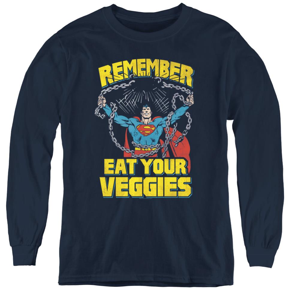 Superman Veggie Power Youth LS T