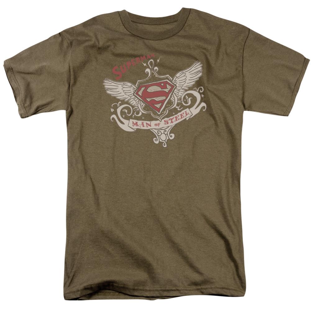 Superman Victorian Wings Supes Men's 18/1 Cotton SS T