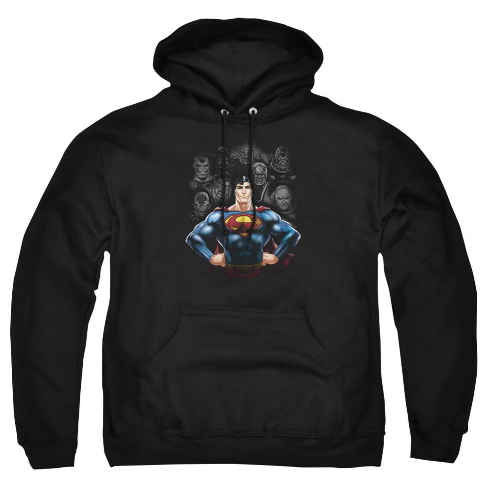 Superman Villains Men's Pull-Over 75 25 Poly Hoodie