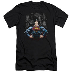 Superman Villains Men's Ultra-Soft 30/1 Cotton Slim SS T