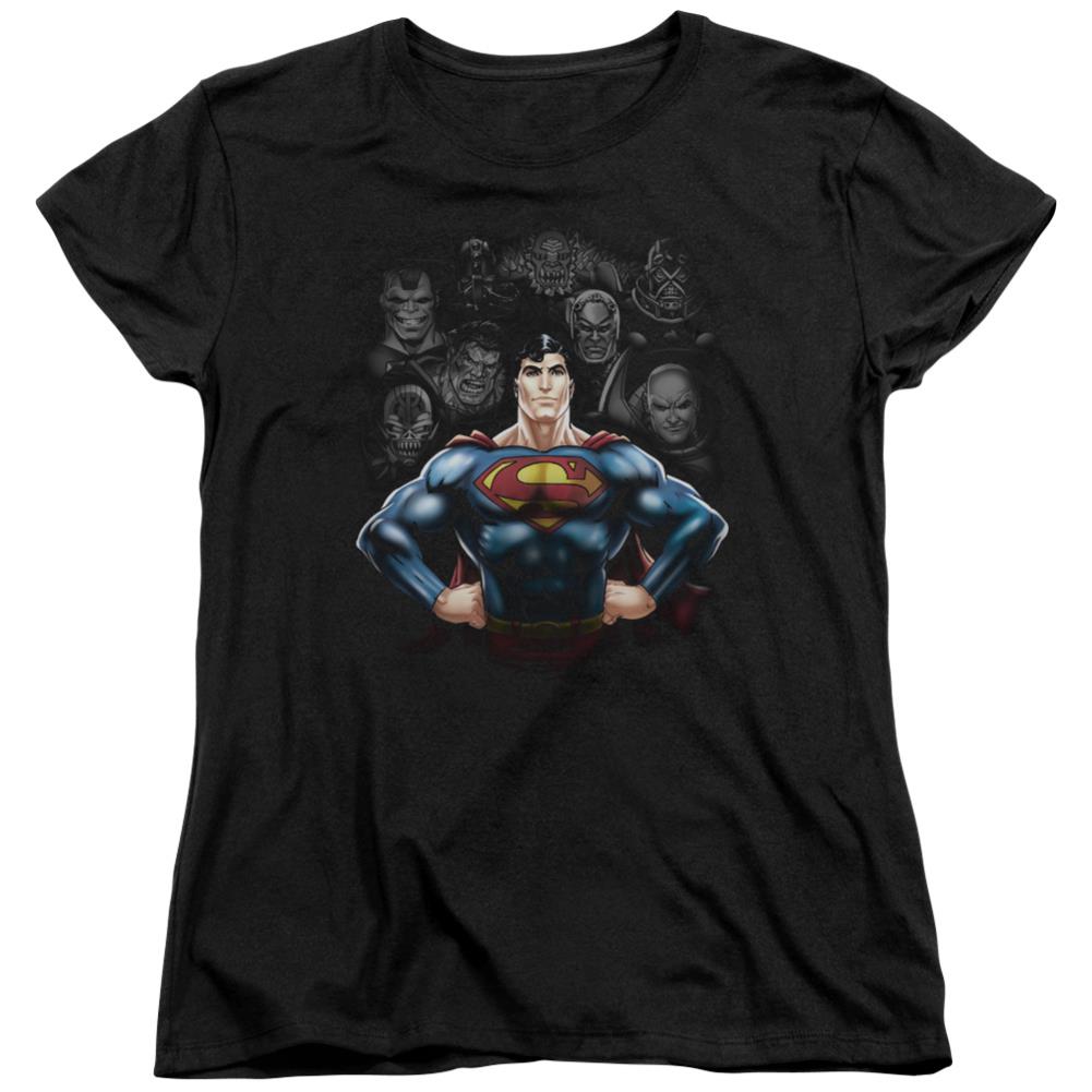 Superman Villains Women's 18/1 Cotton SS T