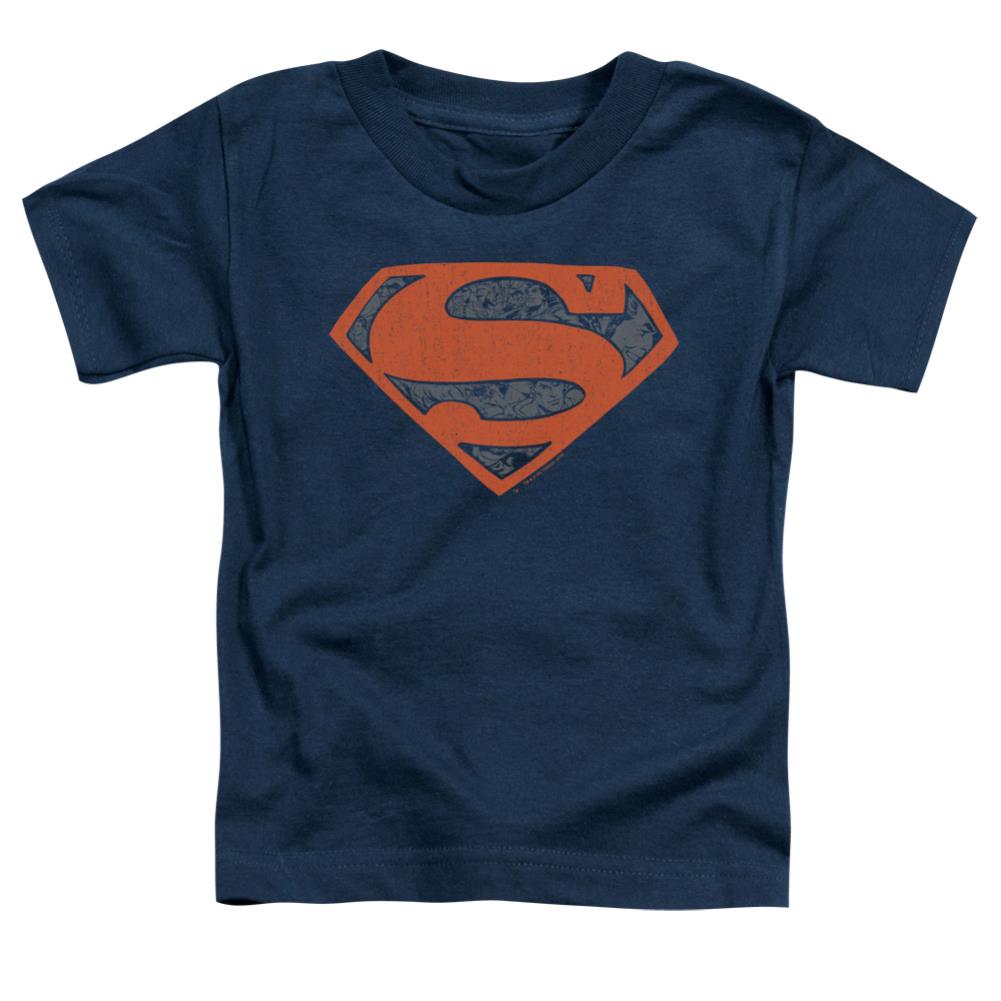 Superman Vintage Shield Collage Toddler 18/1 Cotton SS T