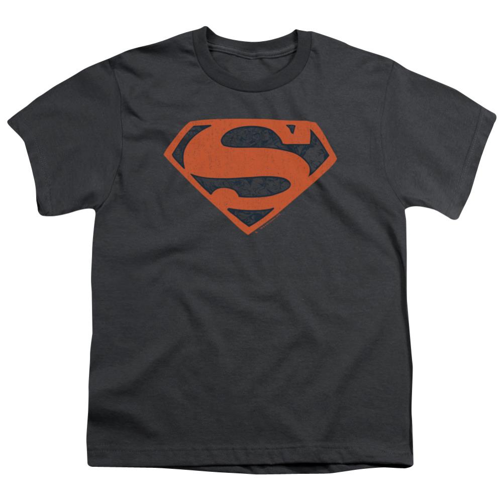 Superman Vintage Shield Collage Youth 18/1 100% Cotton SS T