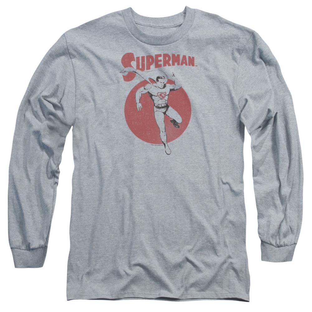 Superman Vintage Sphere Men's 18/1 Cotton LS T