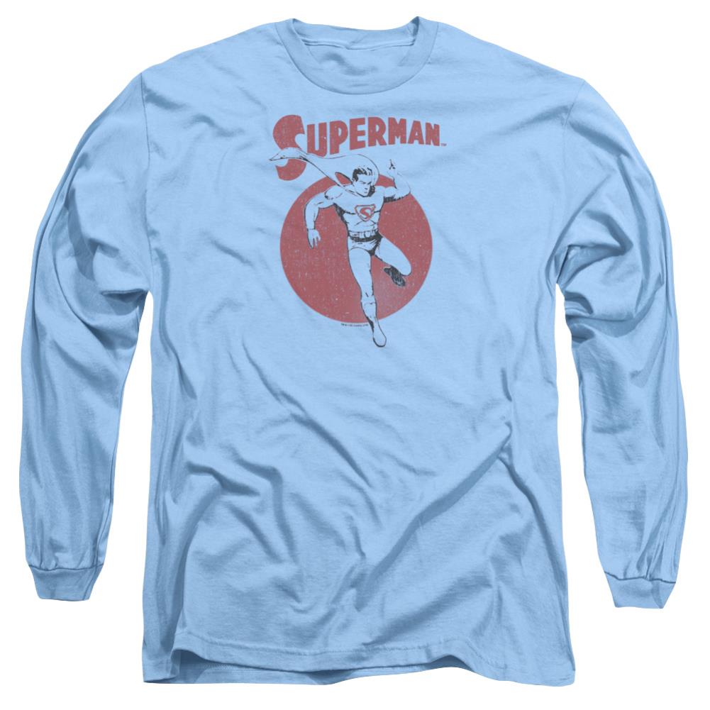 Superman Vintage Sphere Men's 18/1 Cotton LS T