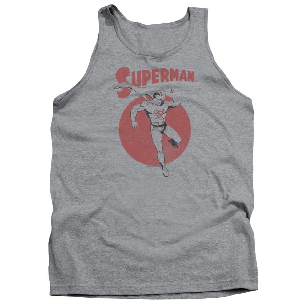 Superman Vintage Sphere Men's 18/1 Cotton Tank Top