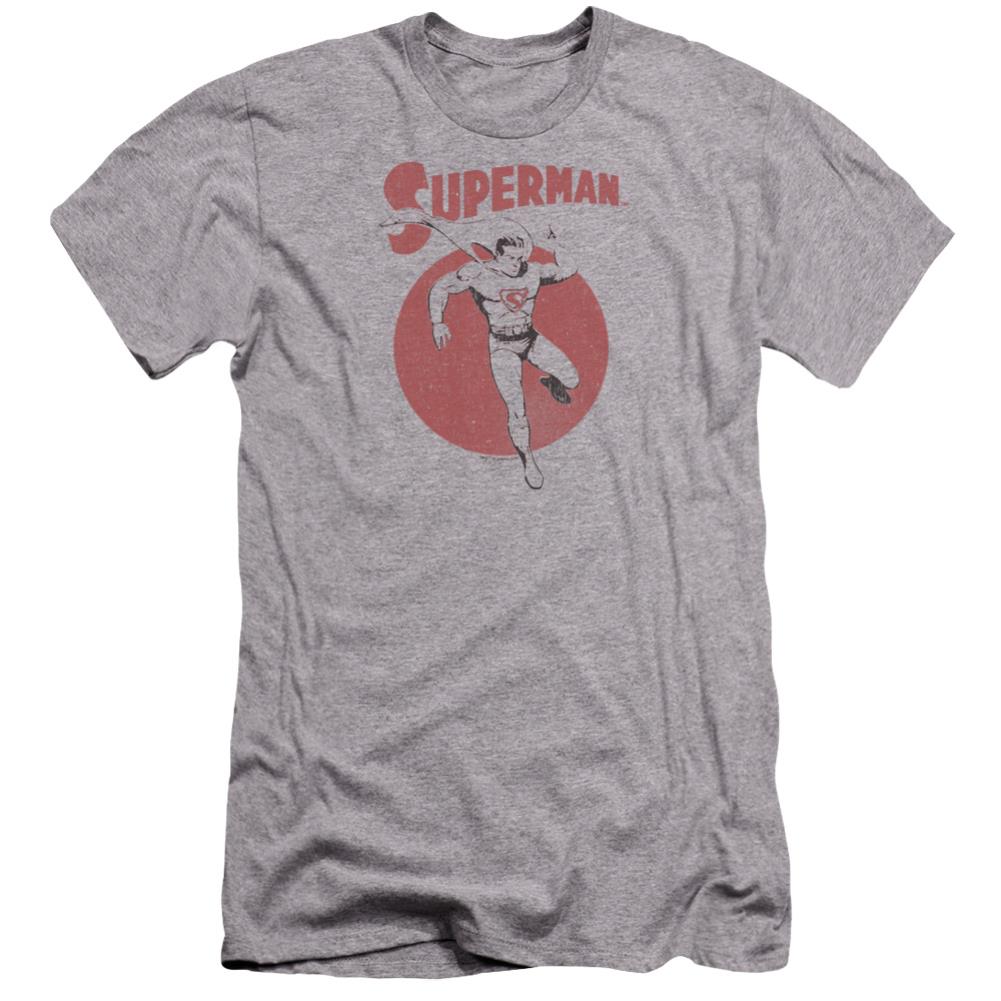 Superman Vintage Sphere Men's Ultra-Soft 30/1 Cotton Slim SS T