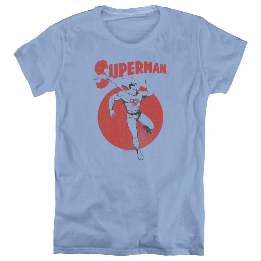 Superman Vintage Sphere Women's 18/1 Cotton SS T