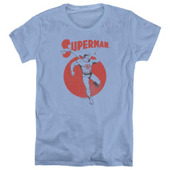 Superman Vintage Sphere Women's 18/1 Cotton SS T