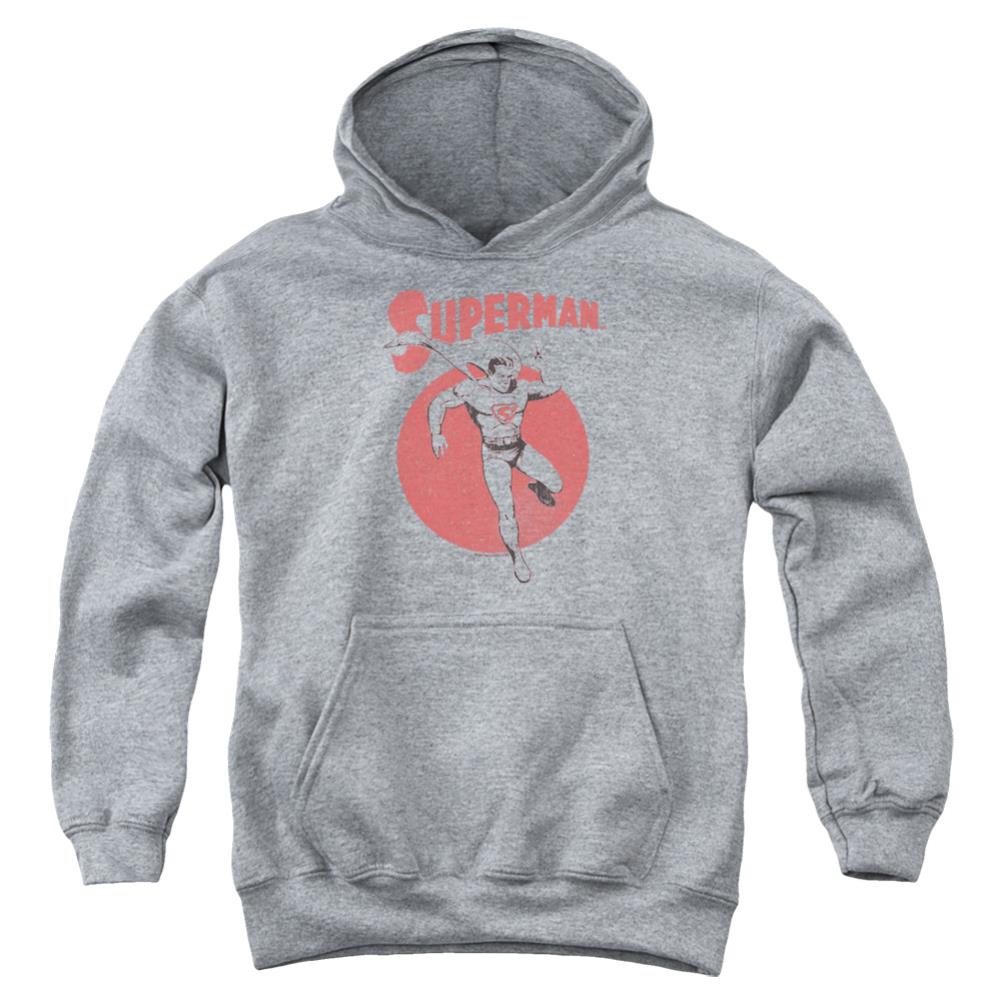 Superman Vintage Sphere Youth Cotton Poly Pull-Over Hoodie