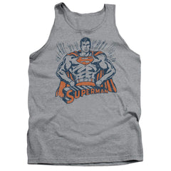 Superman Vintage Stance Men's 18/1 Cotton Tank Top