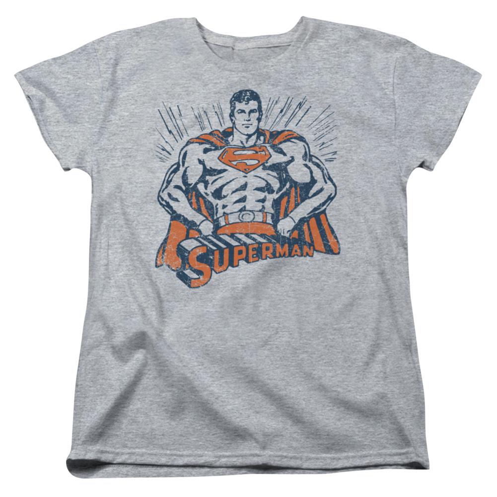 Superman Vintage Stance Women's 18/1 Cotton SS T