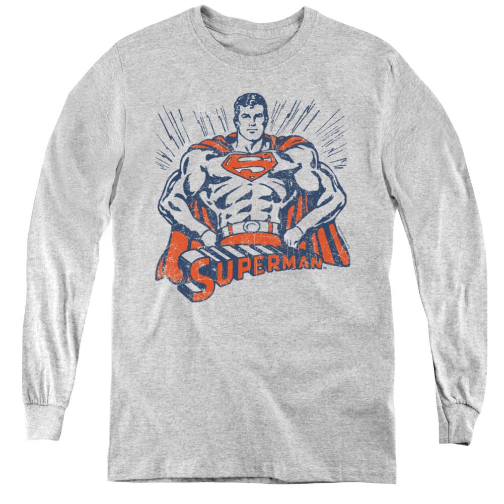 Superman Vintage Stance Youth LS T