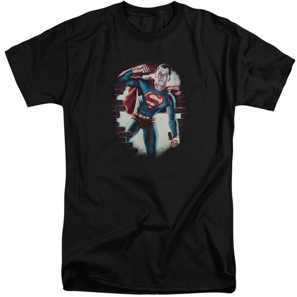 Superman Vintage Steel Men's 18/1 Tall Cotton SS T